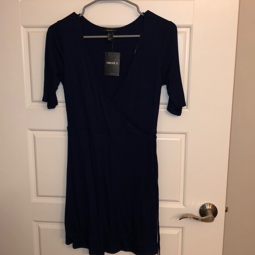 Dark blue mini dress